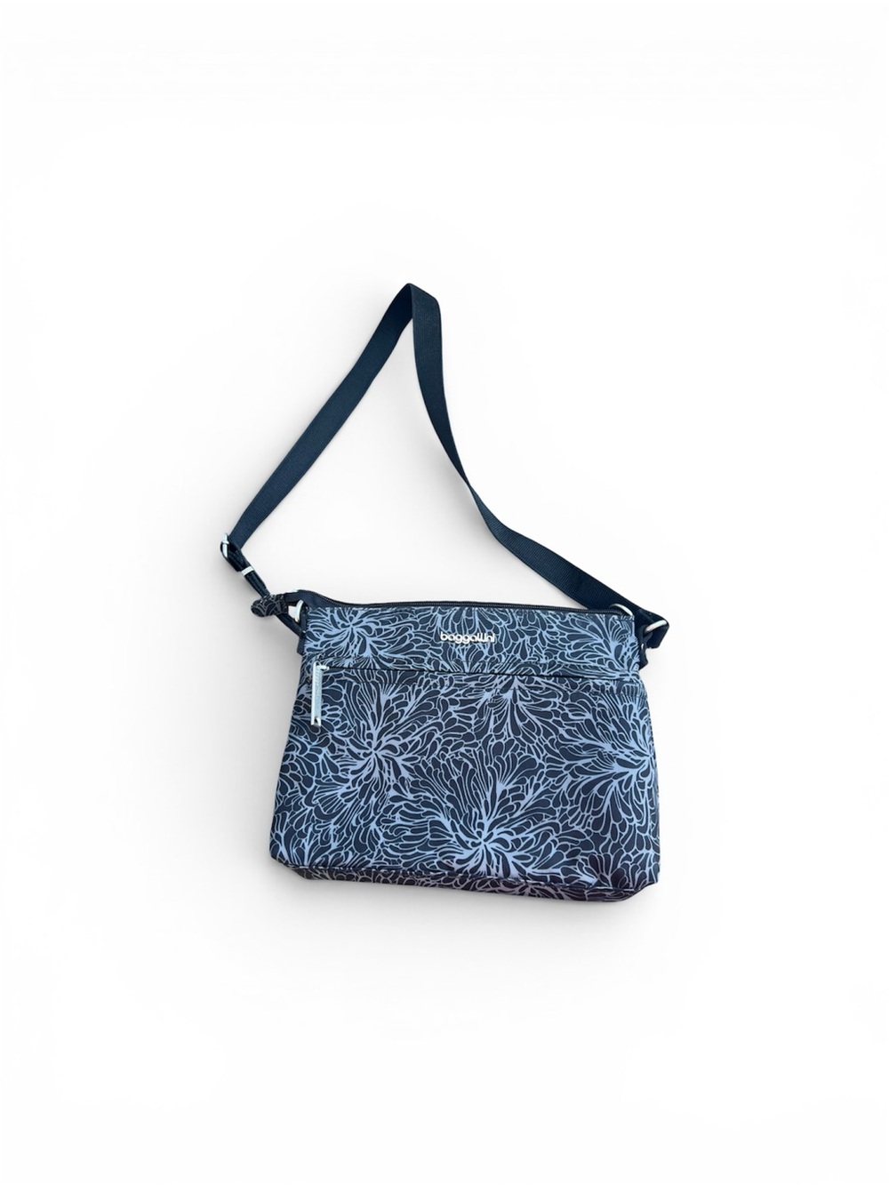 Baggallini Navy Floral Lightweight Crossbody